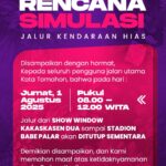 Simulasi Parade Bunga TIFF 2025, Jalur Utama Tomohon Akan Ditutup Sementara